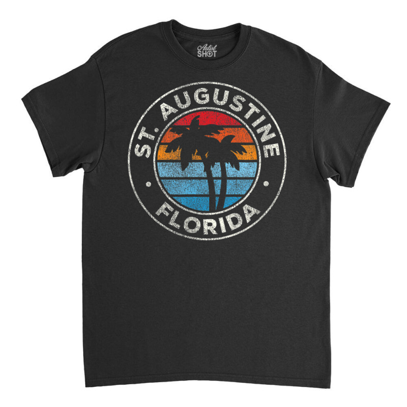 Hot Trend St. Augustine Florida Fl Vintage Retro 70s Classic T-shirt by haodinhvan1 | Artistshot