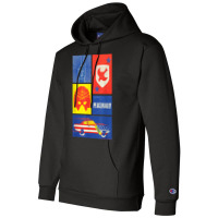 Peacemaker Sign, Shield, Helmet And Car T Shirt Champion Hoodie | Artistshot