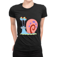 Happy Gary The Snail Ladies Fitted T-shirt | Artistshot