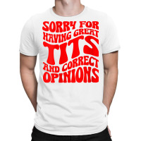 Womens Sorry For Having Great Tita And Correct Opinions Groovy V Neck T-shirt | Artistshot