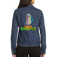 Trending Halloweeners - Gummy Invisible Wiener Ladies Denim Jacket | Artistshot