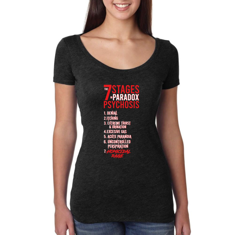 Umbrella Academy 2 The 7 Stages In Paradox Psychosis Black Classic Women's Triblend Scoop T-shirt by LindaMarisa | Artistshot