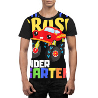 Kindergarten Monster Truck Back To School Class Boys Gift Graphic T-shirt | Artistshot