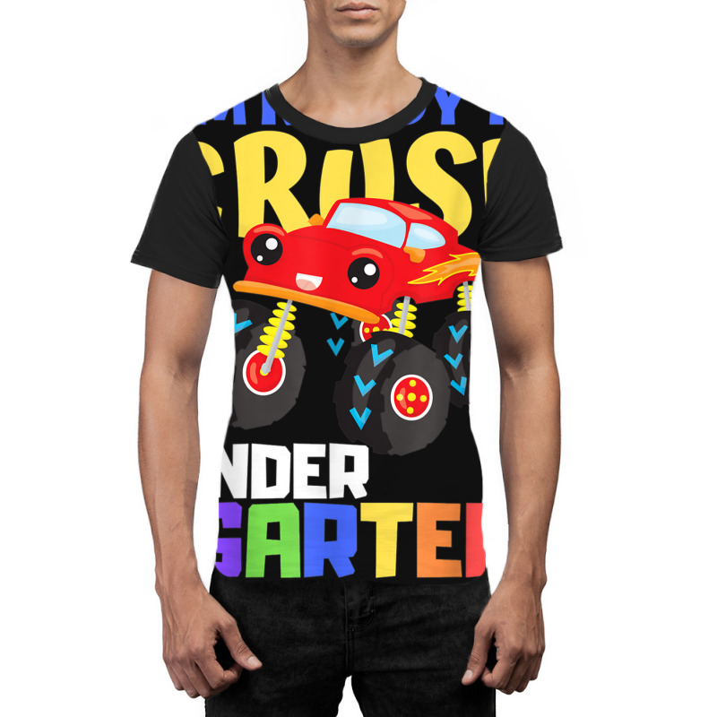 Kindergarten Monster Truck Back To School Class Boys Gift Graphic T-shirt | Artistshot