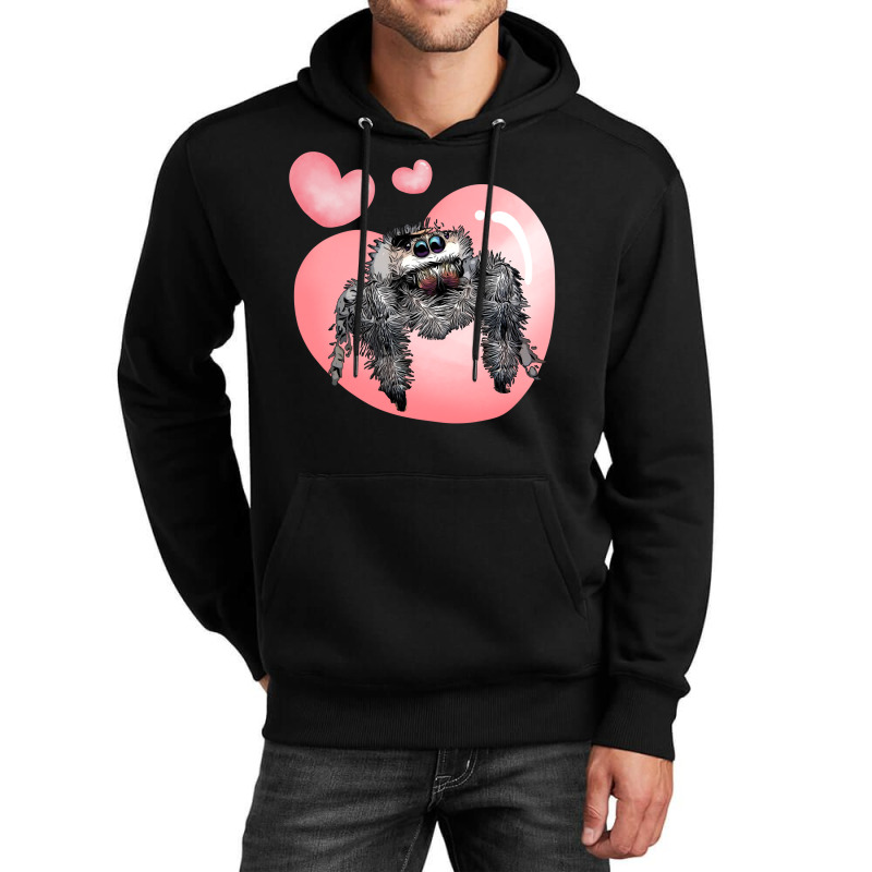 Cute Jumping Spider Love, Regal Spooner, Arachnid Valentines Pullover Unisex Hoodie by wiltoban | Artistshot