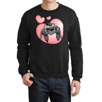 Cute Jumping Spider Love, Regal Spooner, Arachnid Valentines Pullover Crewneck Sweatshirt | Artistshot