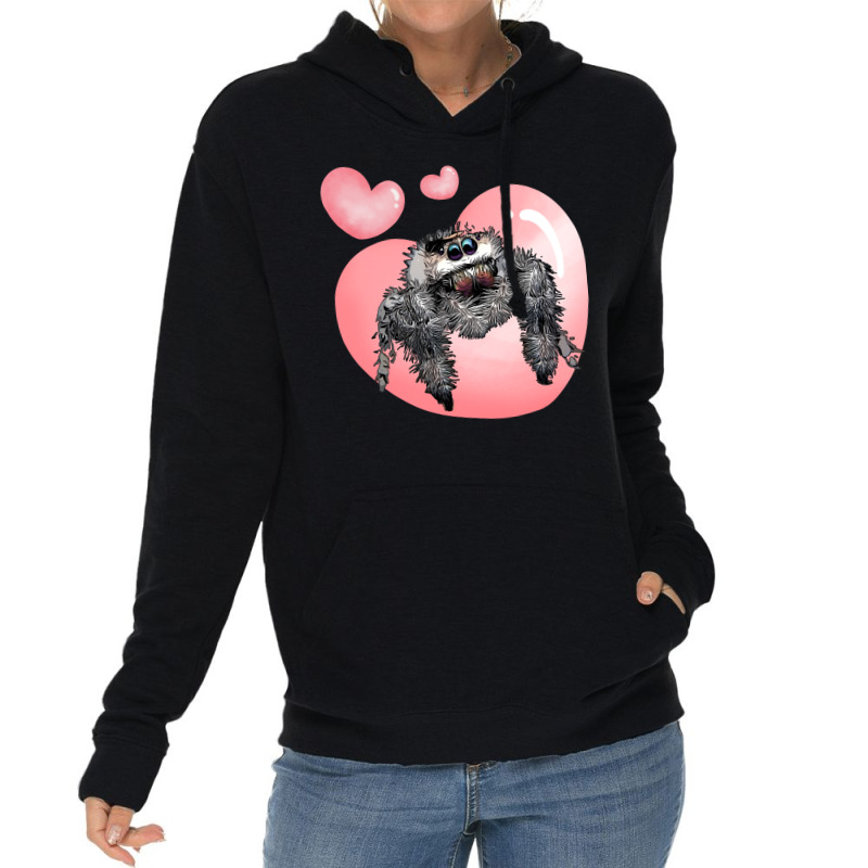 Cute Jumping Spider Love, Regal Spooner, Arachnid Valentines Pullover Lightweight Hoodie by wiltoban | Artistshot