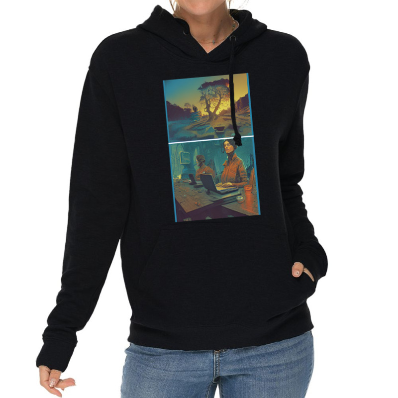 Oppenheim Group - Art Made By Ai Lightweight Hoodie | Artistshot