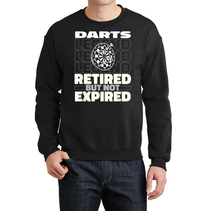 Darts Retired Dartboard   Arrow Darting T Shirt Crewneck Sweatshirt by araceliphexy | Artistshot