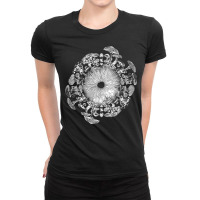 Mushroom Iris Mycology Foraging Mycologist Spore Print Premium T Shirt Ladies Fitted T-shirt | Artistshot