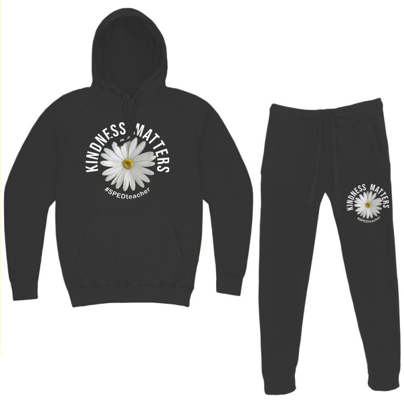 Kindness Matters Sped Teacher Anti Bullying Flower Hoodie & Jogger Set | Artistshot