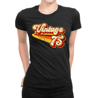 Hot Trend Vintage 1975 Distressed Ladies Fitted T-shirt | Artistshot