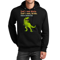 Let's Eat Kids Punctuation Matters T-rex Funny Grammar Unisex Hoodie | Artistshot