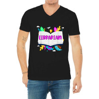 Librarian Appreciation Book Lover Bookworm Reading Gift V-neck Tee | Artistshot