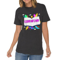 Librarian Appreciation Book Lover Bookworm Reading Gift Vintage T-shirt | Artistshot