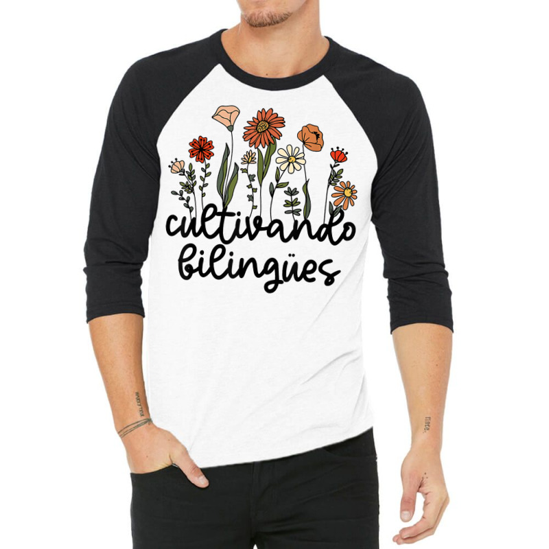 Cultivando Bilingues Dual Language Crew Bilingual Teacher T Shirt 3/4 Sleeve Shirt by javauxswar | Artistshot