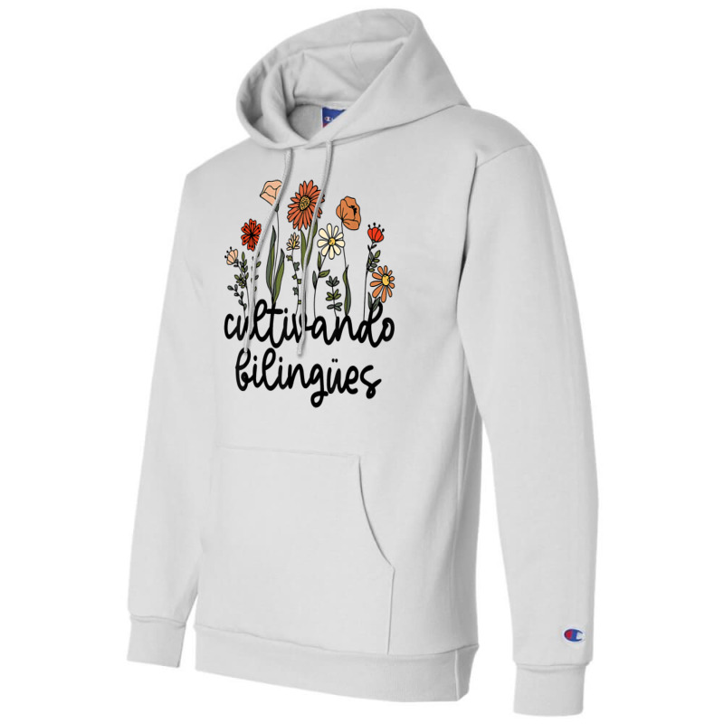 Cultivando Bilingues Dual Language Crew Bilingual Teacher T Shirt Champion Hoodie by javauxswar | Artistshot