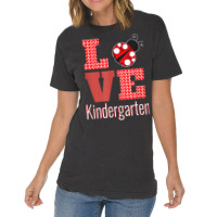 Love Kindergarten Back To School Ladybug _001 Vintage T-shirt | Artistshot