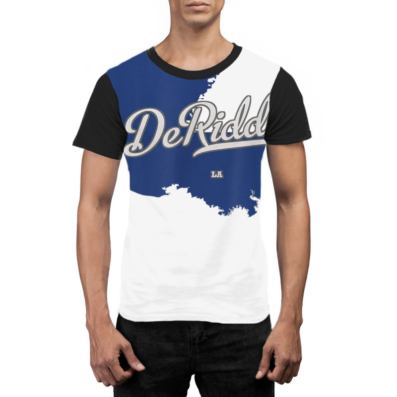 Deridder Louisiana La Map T Shirt Graphic T-shirt | Artistshot