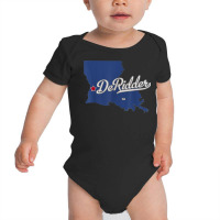 Deridder Louisiana La Map T Shirt Baby Bodysuit | Artistshot