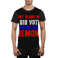 Don't Blame Me I Didn't Vote Screaming Carrot Demon Graphic T-shirt | Artistshot