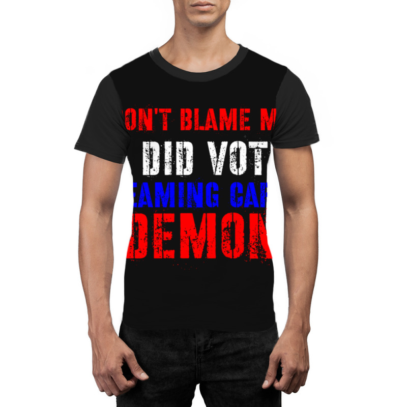 Don't Blame Me I Didn't Vote Screaming Carrot Demon Graphic T-shirt by FRANCONESBY | Artistshot