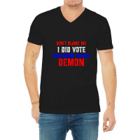 Don't Blame Me I Didn't Vote Screaming Carrot Demon V-neck Tee | Artistshot