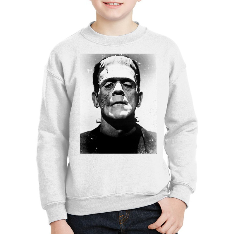 Classic Halloween Monster Poster Horror Movie Frankenstein Youth Sweatshirt by DonnaSchennum1234 | Artistshot