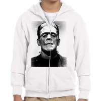 Classic Halloween Monster Poster Horror Movie Frankenstein Youth Zipper Hoodie | Artistshot