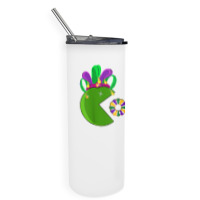 Funny Mardi Gras Hat Eating King Cakes Mardi Gras T Shirt Skinny Tumbler | Artistshot