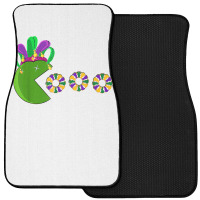 Funny Mardi Gras Hat Eating King Cakes Mardi Gras T Shirt Front Car Mat | Artistshot