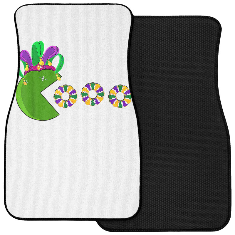 Funny Mardi Gras Hat Eating King Cakes Mardi Gras T Shirt Front Car Mat | Artistshot