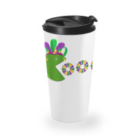 Funny Mardi Gras Hat Eating King Cakes Mardi Gras T Shirt Travel Mug | Artistshot