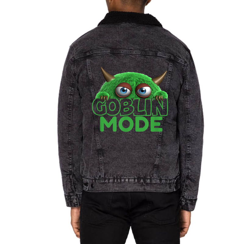 Goblin Mode Shirt T Shirt Unisex Sherpa-lined Denim Jacket | Artistshot