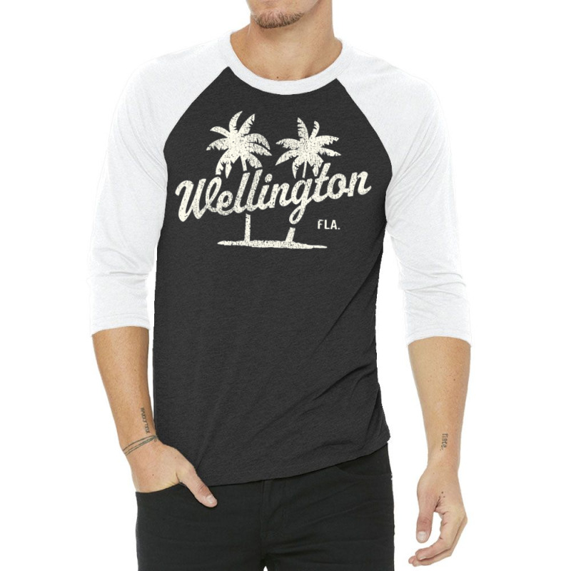 Limited Edition Wellington Florida Vintage 70s Palm Trees 3/4 Sleeve Shirt | Artistshot