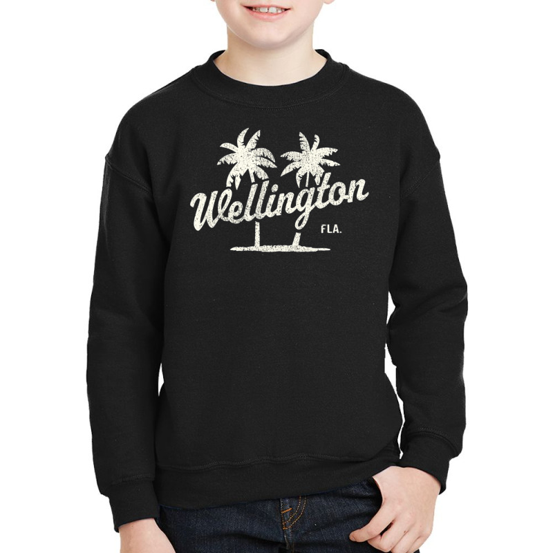 Limited Edition Wellington Florida Vintage 70s Palm Trees Youth Sweatshirt | Artistshot