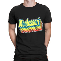 Montessori Retro Back To School Gift For Teachers Christmas T-shirt | Artistshot