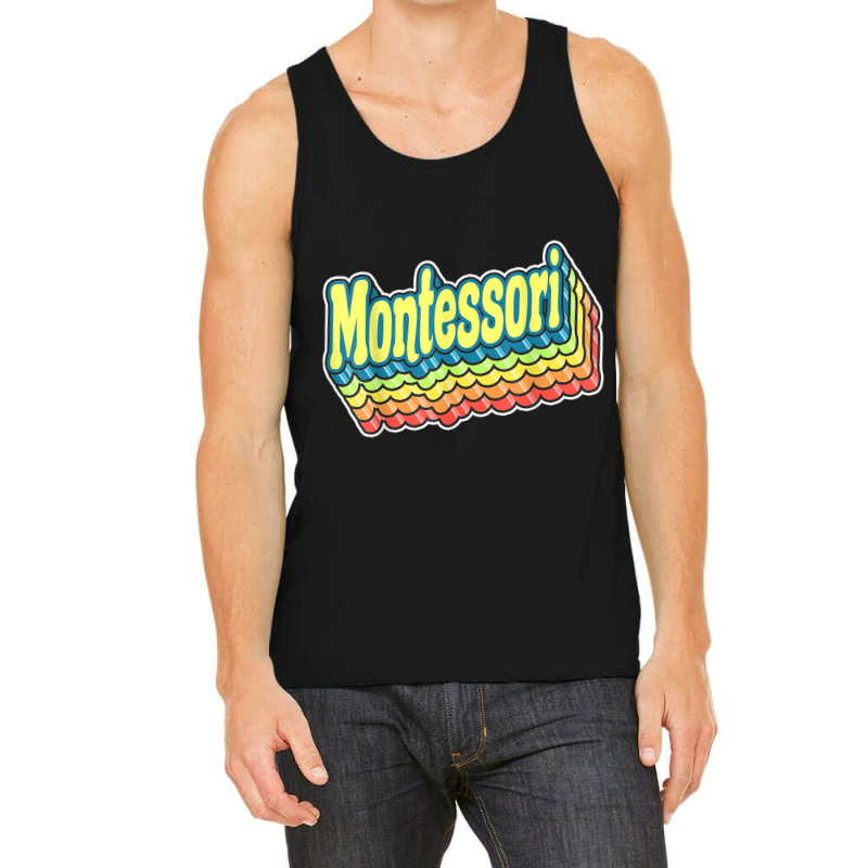 Montessori Retro Back To School Gift For Teachers Christmas Tank Top | Artistshot