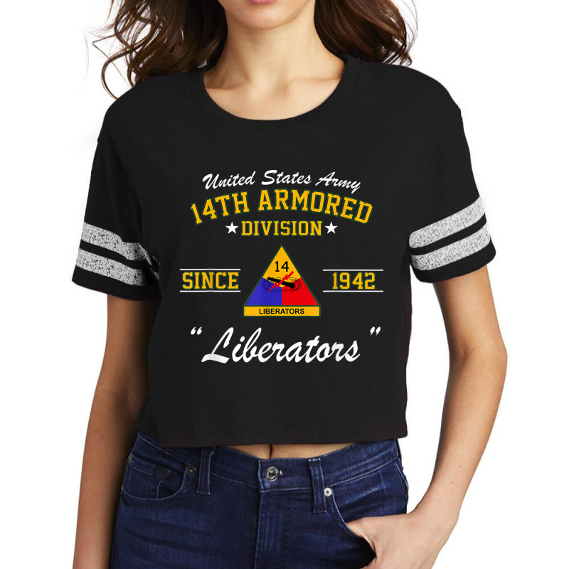 14th Armored Division Scorecard Crop Tee by ALFREDMCGOWAN | Artistshot