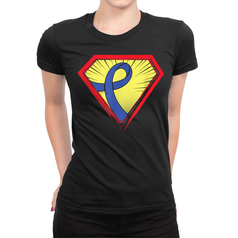 Hero  Osteogenesis Imperfecta Awareness Supporter T Shirt Ladies Fitted T-Shirt by shanesxk | Artistshot