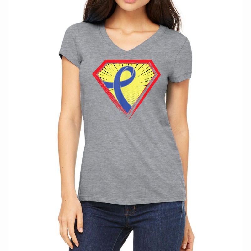 Hero  Osteogenesis Imperfecta Awareness Supporter T Shirt Women's V-Neck T-Shirt by shanesxk | Artistshot