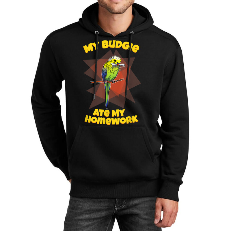 My Budgie Ate My Homework Budgerigar Parakeet Unisex Hoodie | Artistshot