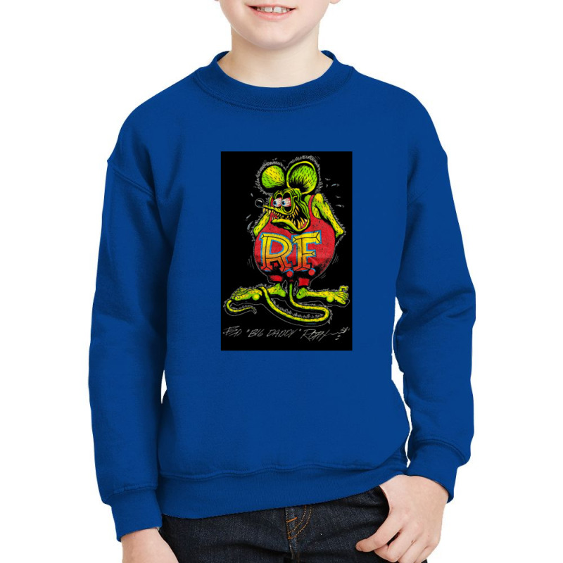 Rat F Soldier   Rat Youth Sweatshirt | Artistshot