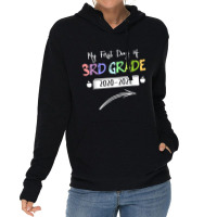 My First Day Of 3rd Grade Back To School Student Gift Lightweight Hoodie | Artistshot