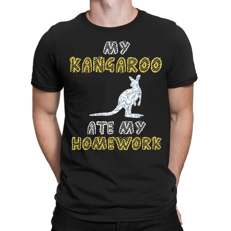 My Kangaroo Ate My Homework Wallaroo Joey Kid Back To School T-shirt | Artistshot