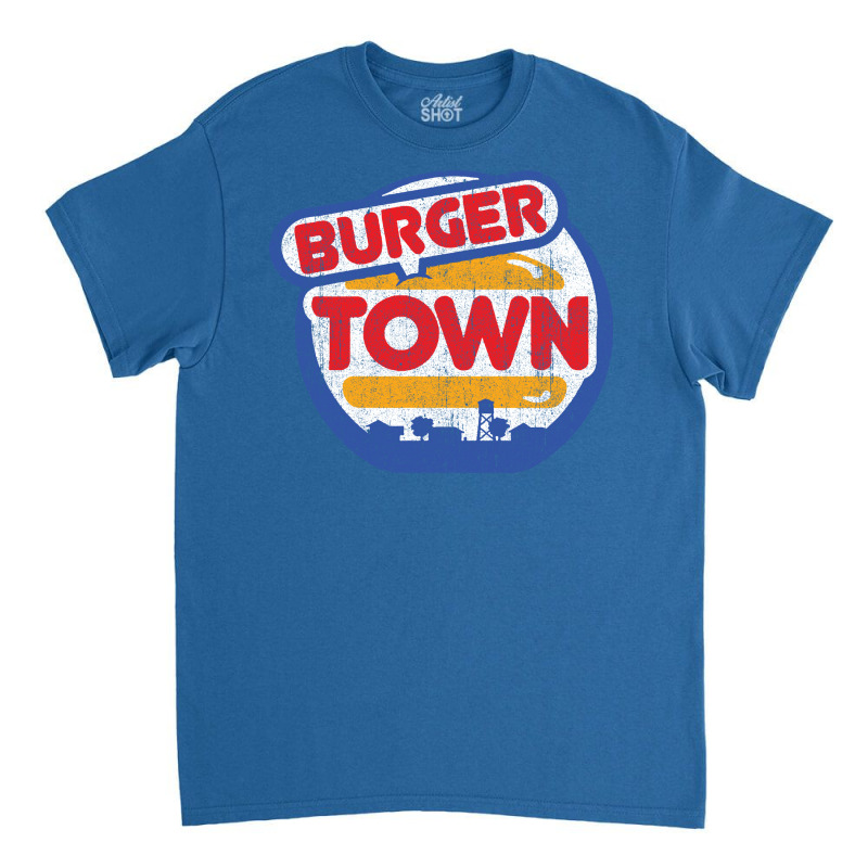 Burger Town Cute Classic T-shirt | Artistshot