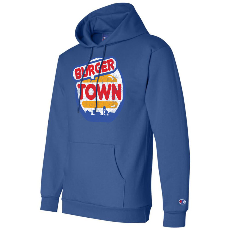 Burger Town Cute Champion Hoodie | Artistshot