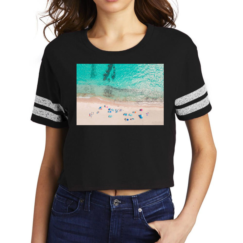 Beach Time Scorecard Crop Tee by scottywile | Artistshot