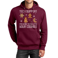 Funny Christmas Tech Support  Computer Progra Quote Unisex Hoodie | Artistshot