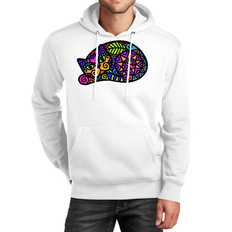 Doodley Doodlecat Sleepy 80s Unisex Hoodie | Artistshot